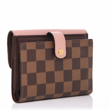 Louis Vuitton Damier Ebene Normandy Compact Wallet Rose Ballerine 3 of 7