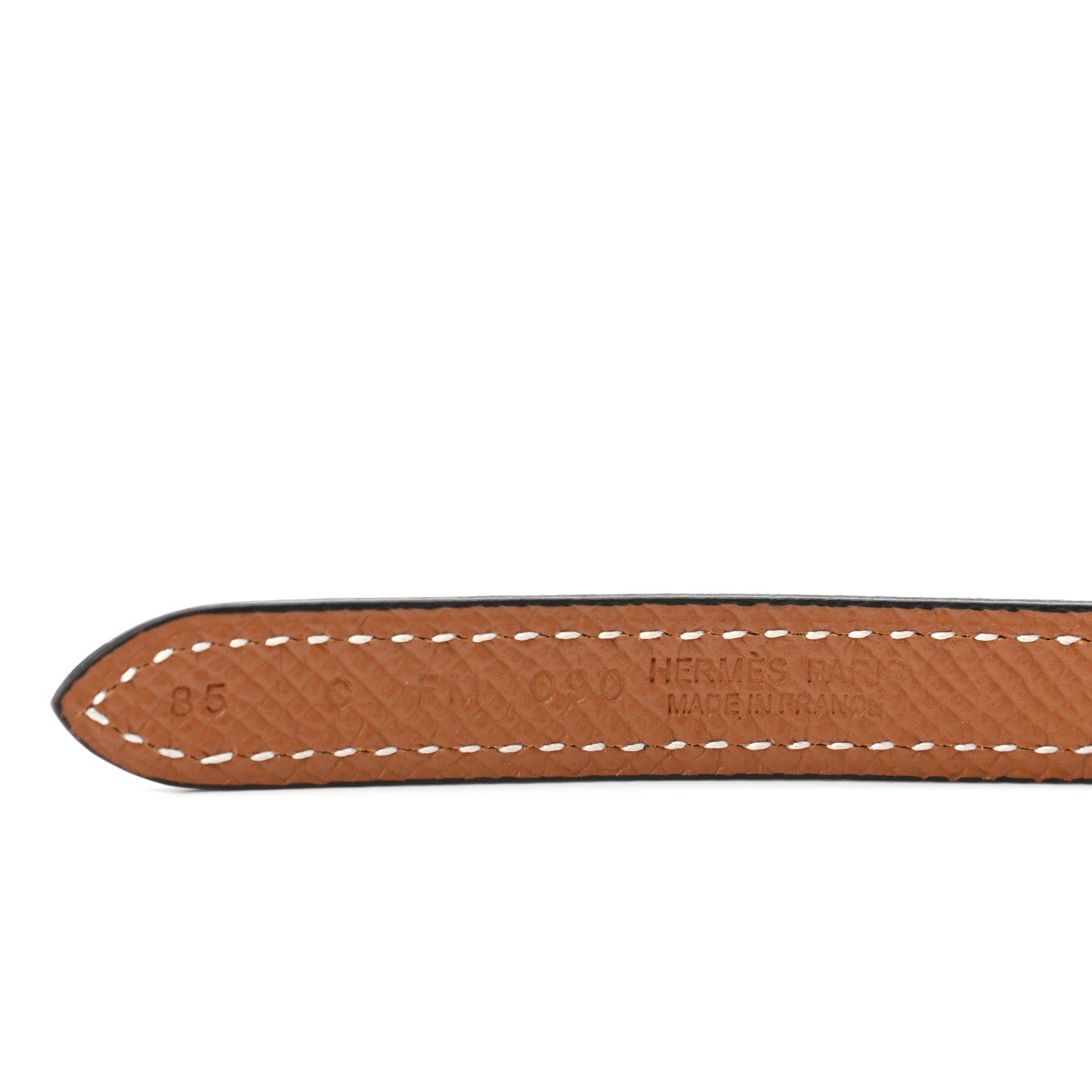 Hermes Swift Epsom 13mm Focus Belt 85 Black Gold 4 of 4