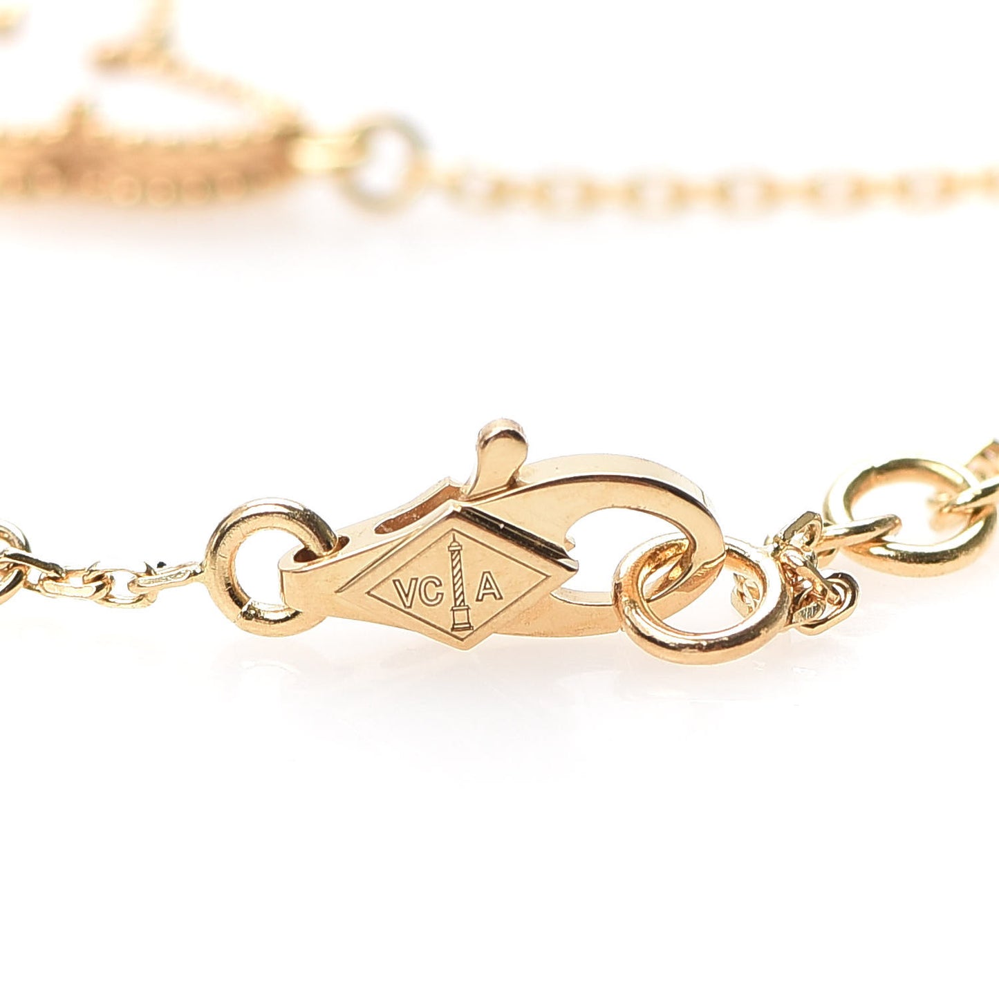 18K Yellow Gold Mother of Pearl Sweet Alhambra Butterfly Bracelet
