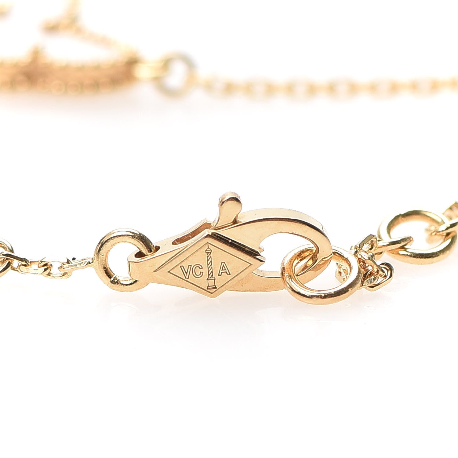 Van Cleef & Arpels 18K Yellow Gold Mother of Pearl Sweet Alhambra Butterfly Bracelet 4 of 7