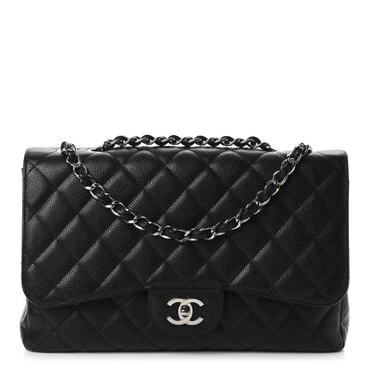 Chanel Caviar Quilted Jumbo Single Flap Black 1 of 11