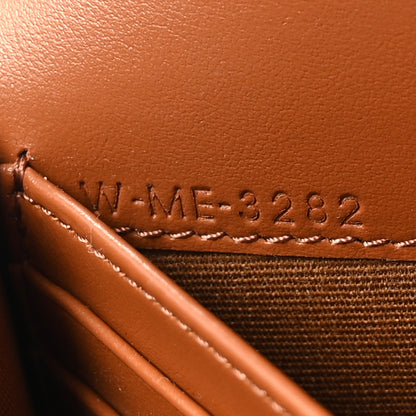 Celine Triomphe Canvas Lambskin Wallet On Strap Tan 7 of 11