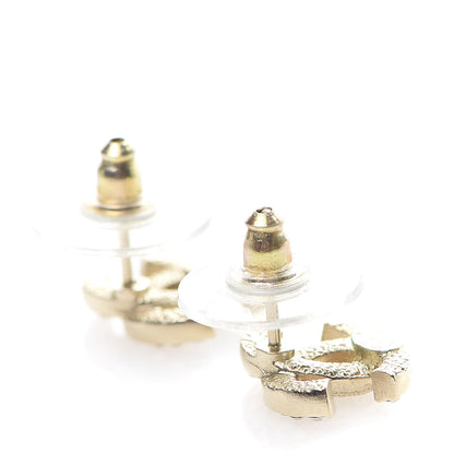 Chanel Crystal CC Earrings Gold 3 of 5