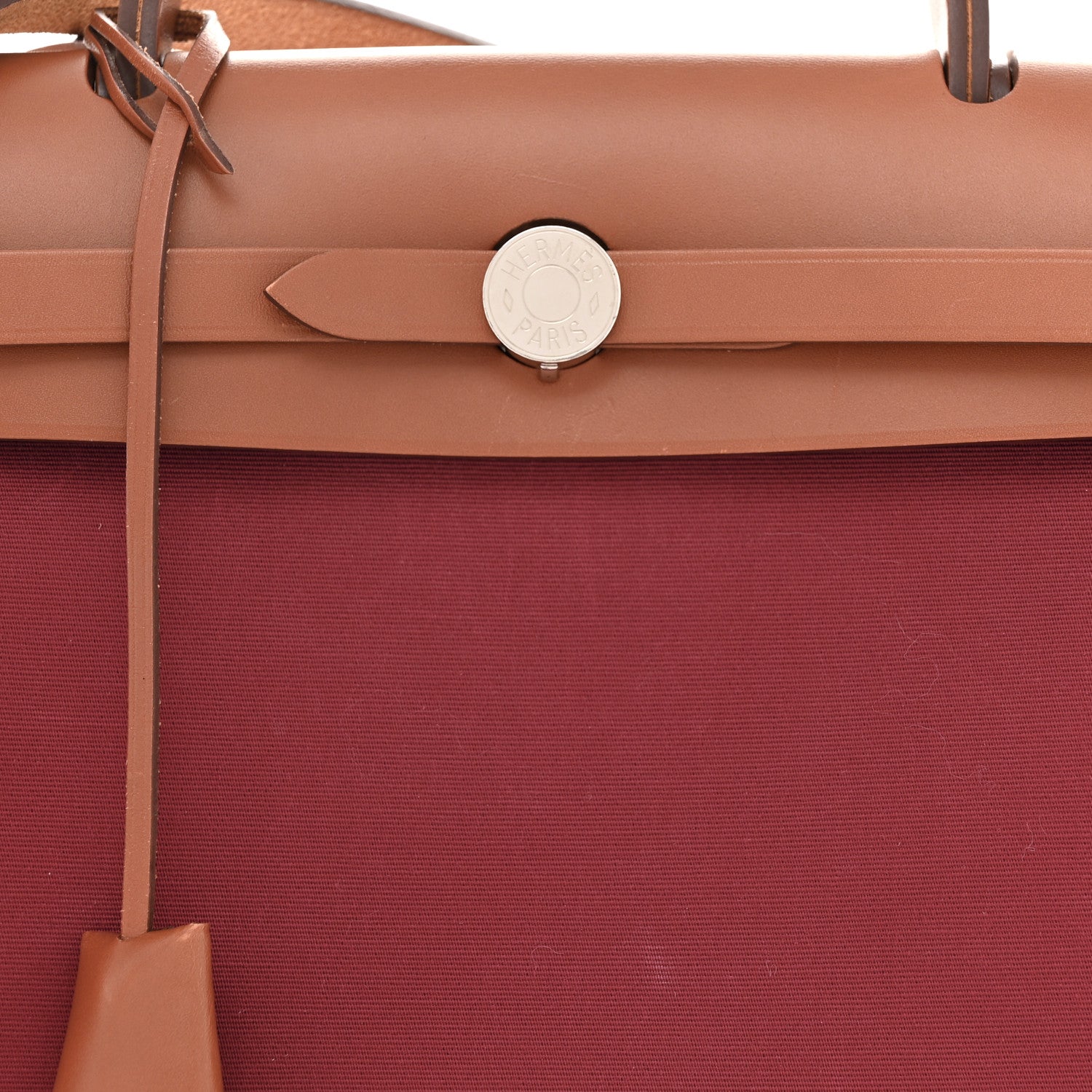 Hermes Vache Hunter Toile Herbag Zip 31 PM Rubis 9 of 15