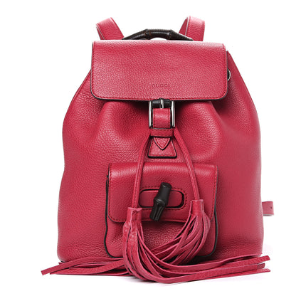 Gucci Cellarius Calfskin Small Bamboo Backpack Petunia 1 of 9