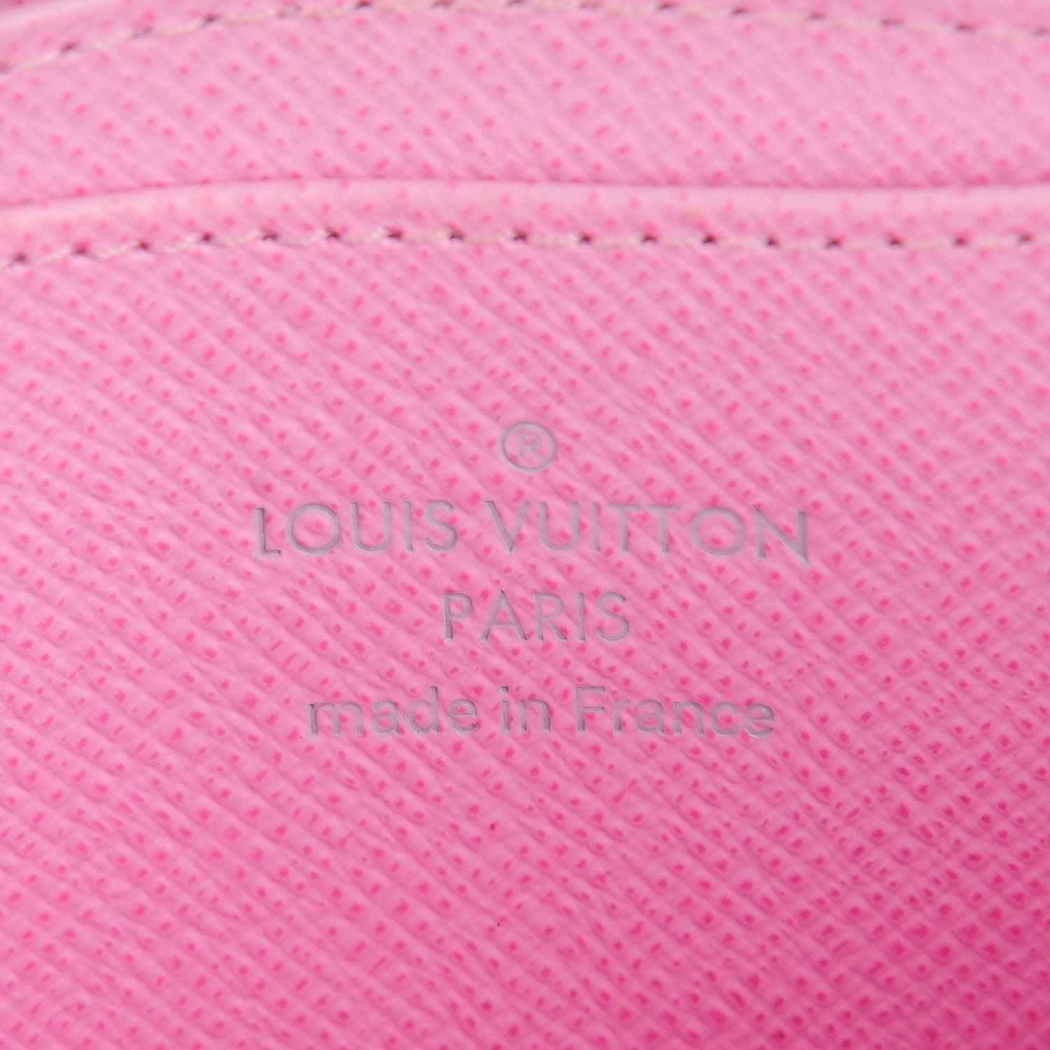 Louis Vuitton Monogram Multicolor Zippy Coin Purse Wallet White Litchi 6 of 7