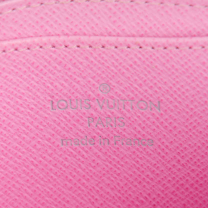 Louis Vuitton Monogram Multicolor Zippy Coin Purse Wallet White Litchi 6 of 7