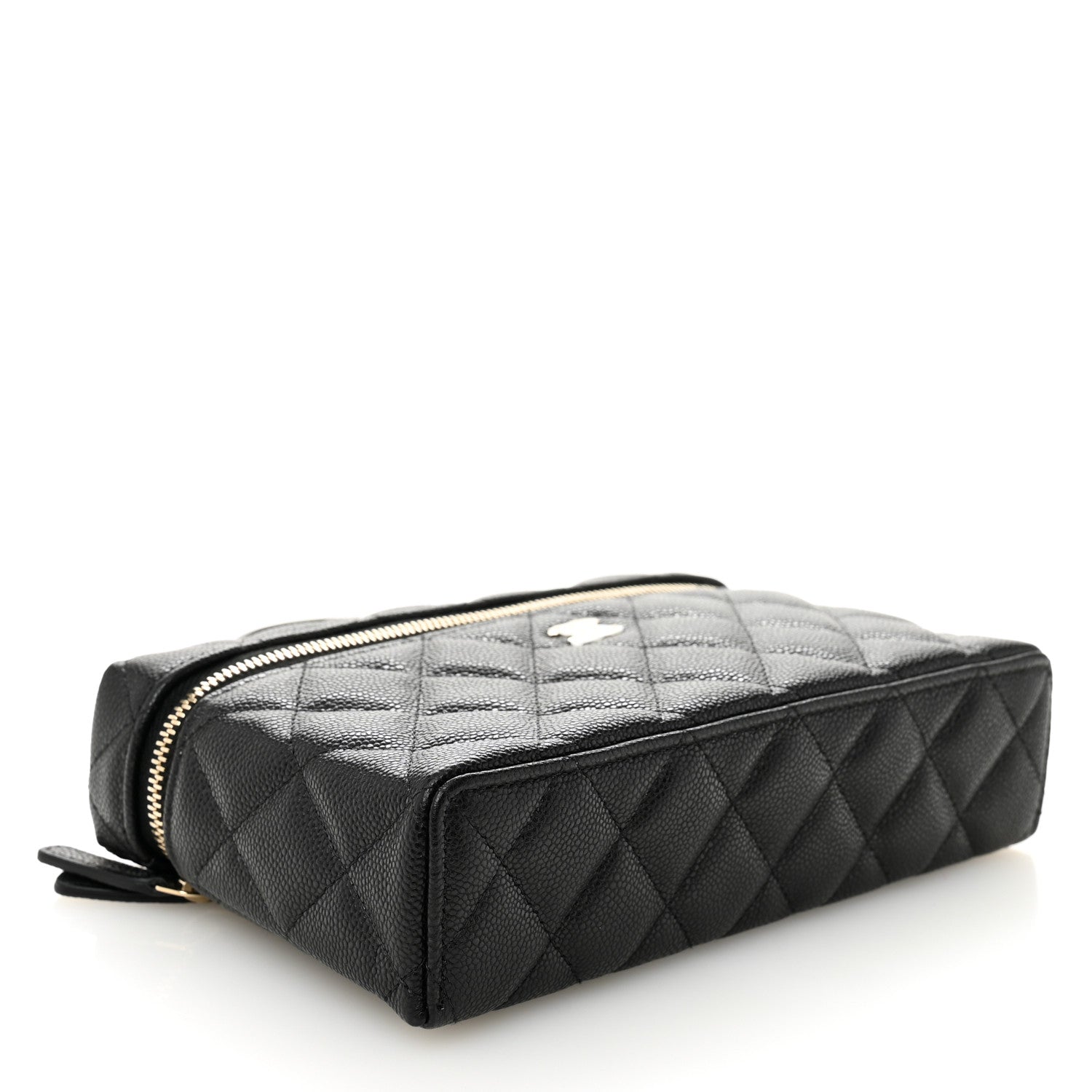 Chanel Caviar Quilted Top Handle Slim Vanity With Chain Black 4 of 11