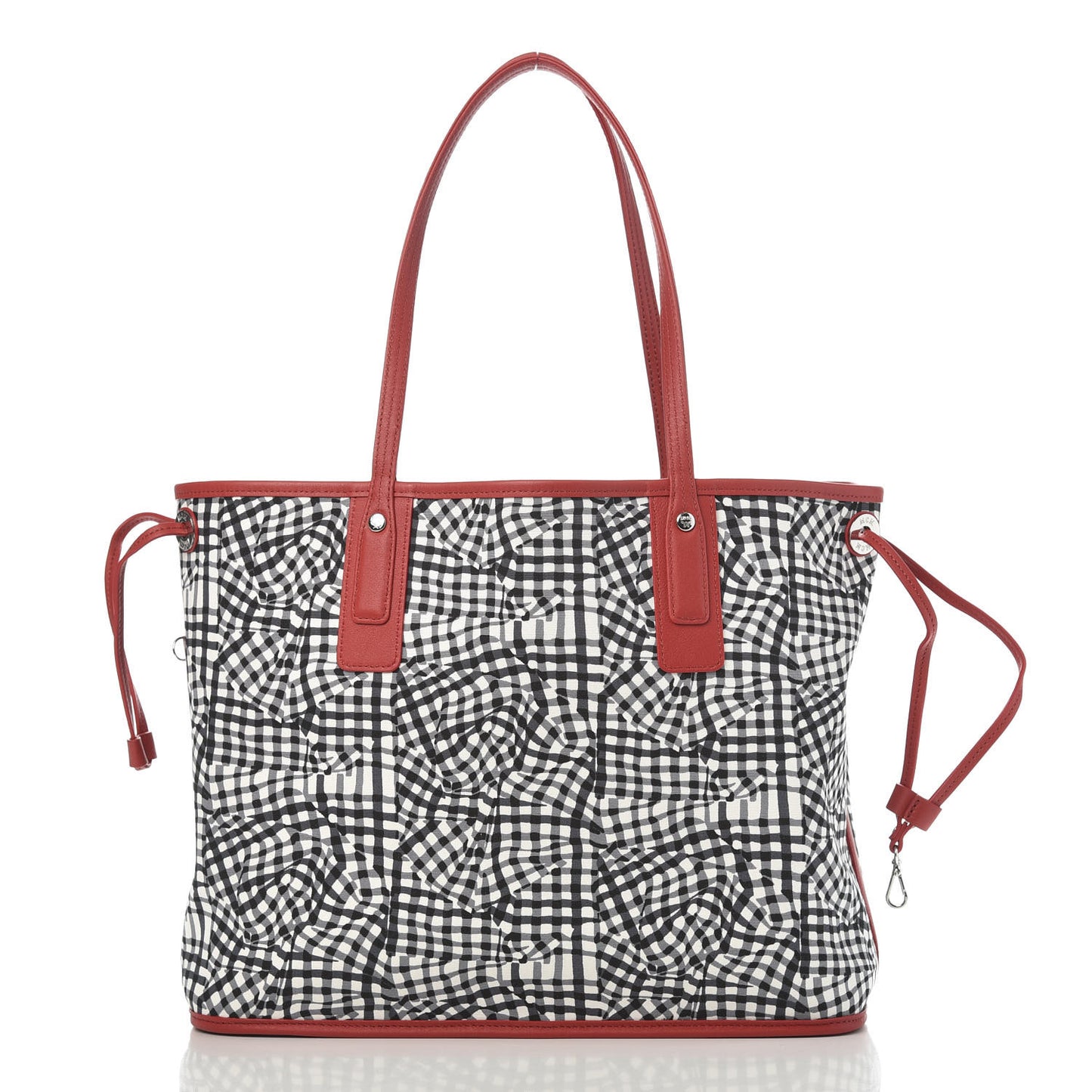Visetos Medium Liz Reversible Shopper Tote Black Red