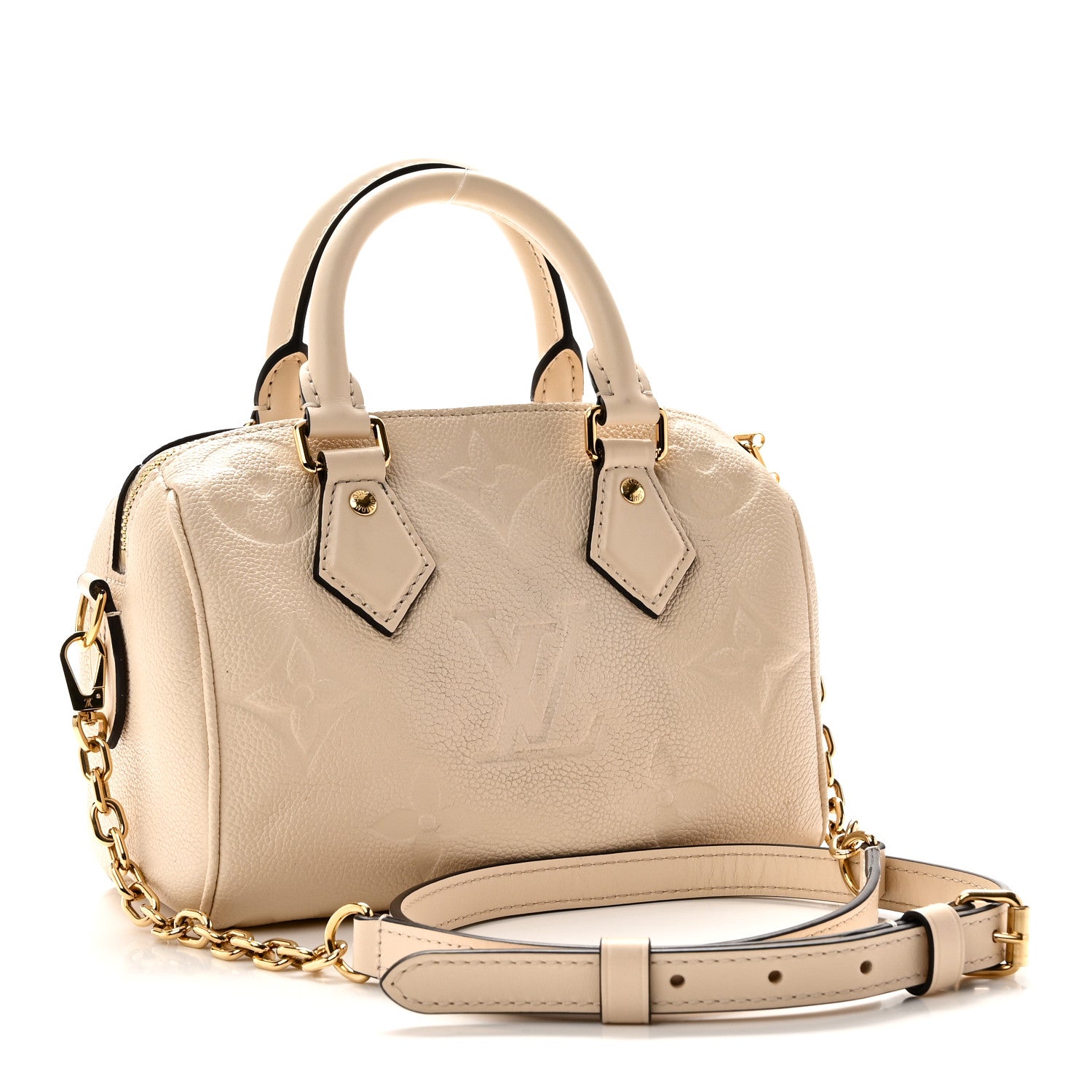 Louis Vuitton Empreinte Monogram Giant Speedy Bandouliere 20 Creme 3 of 9