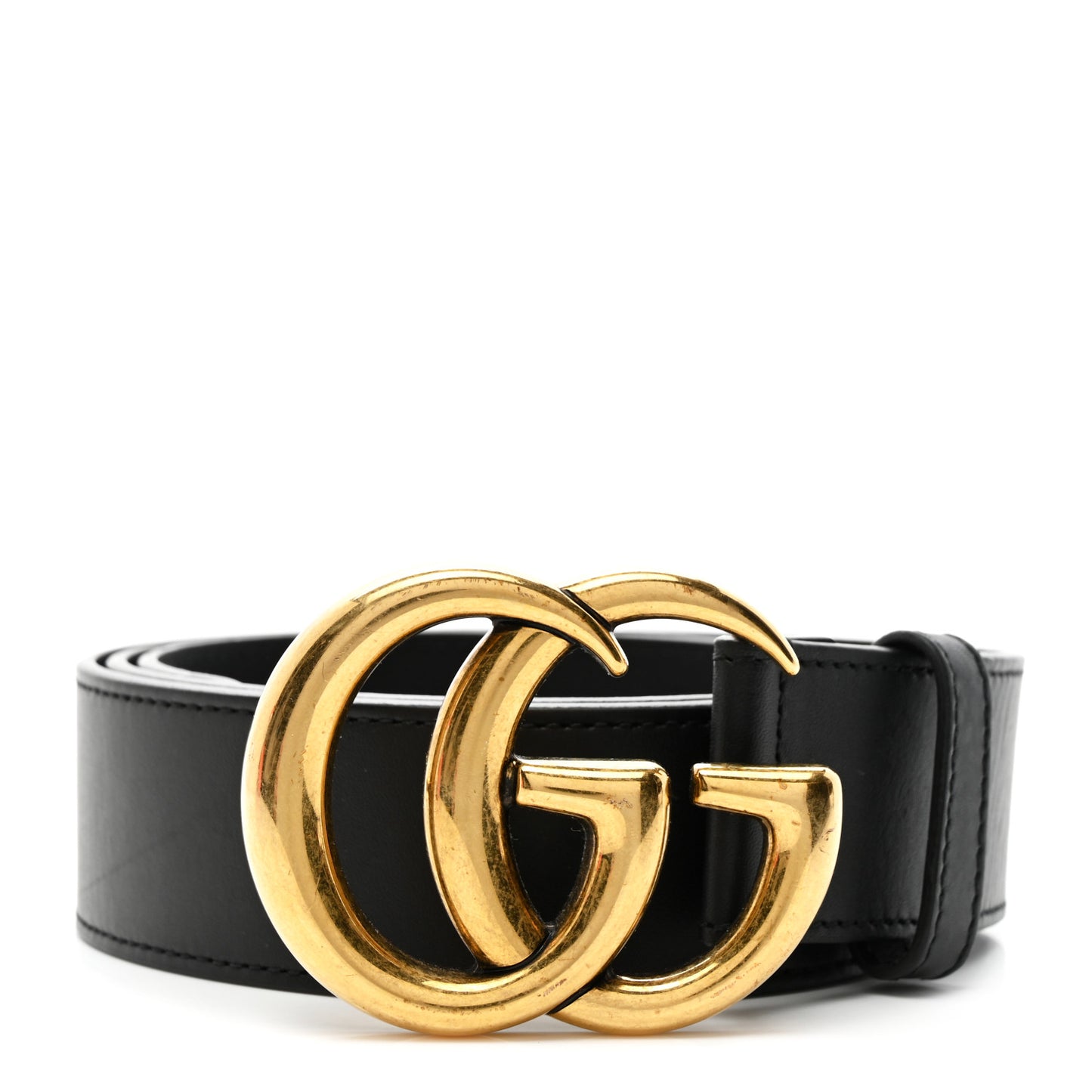 Plutone Calfskin Double G 40mm Belt 90 36 Black