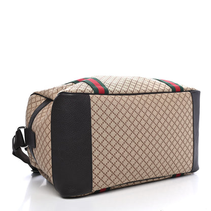 Gucci Diamante Large Web Carry On Duffle Bag Brown 4 of 9