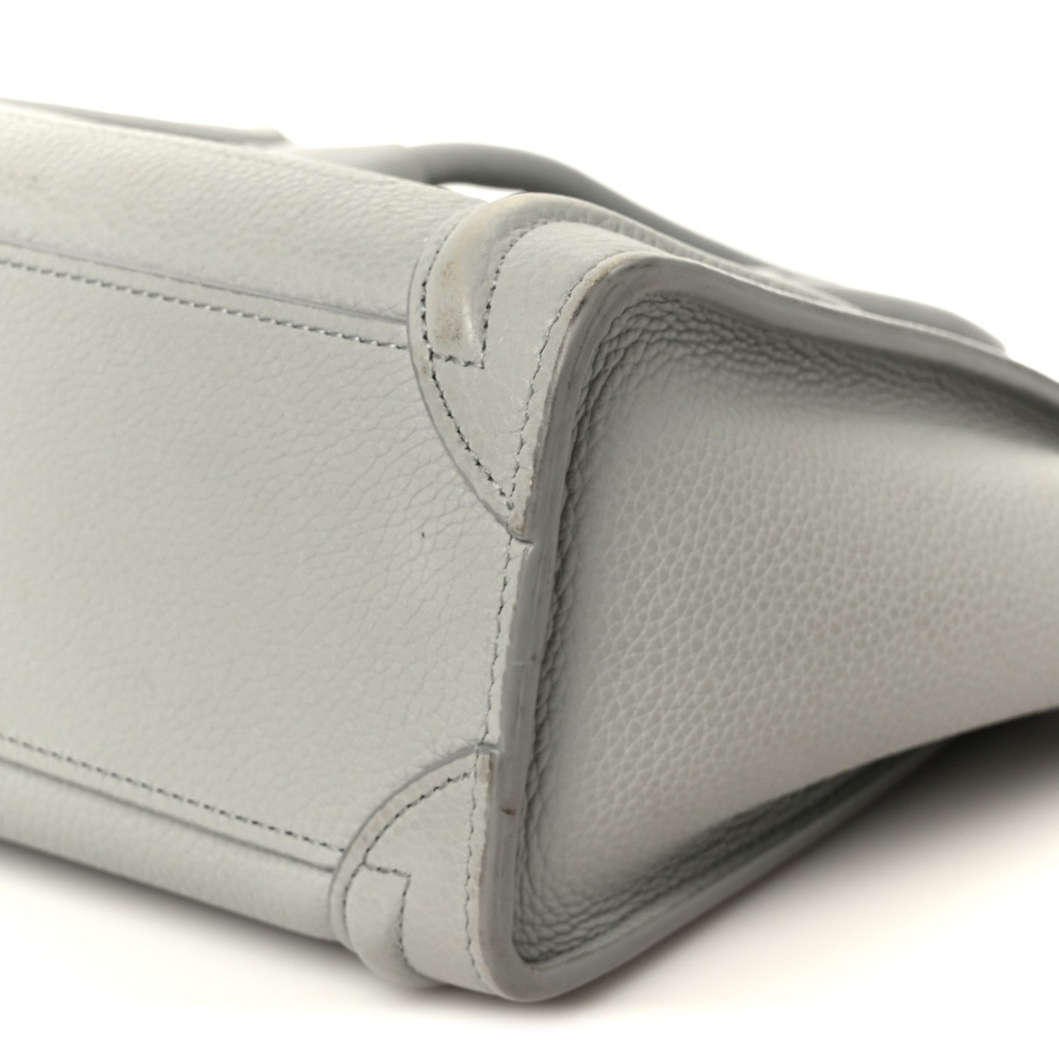 Celine Drummed Calfskin Nano Luggage Pearl Blue 1889174 – FASHIONPHILE
