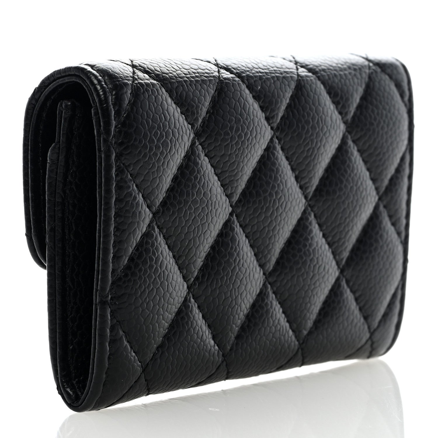 Chanel Caviar Quilted Flap Card Holder Black 3 of 8