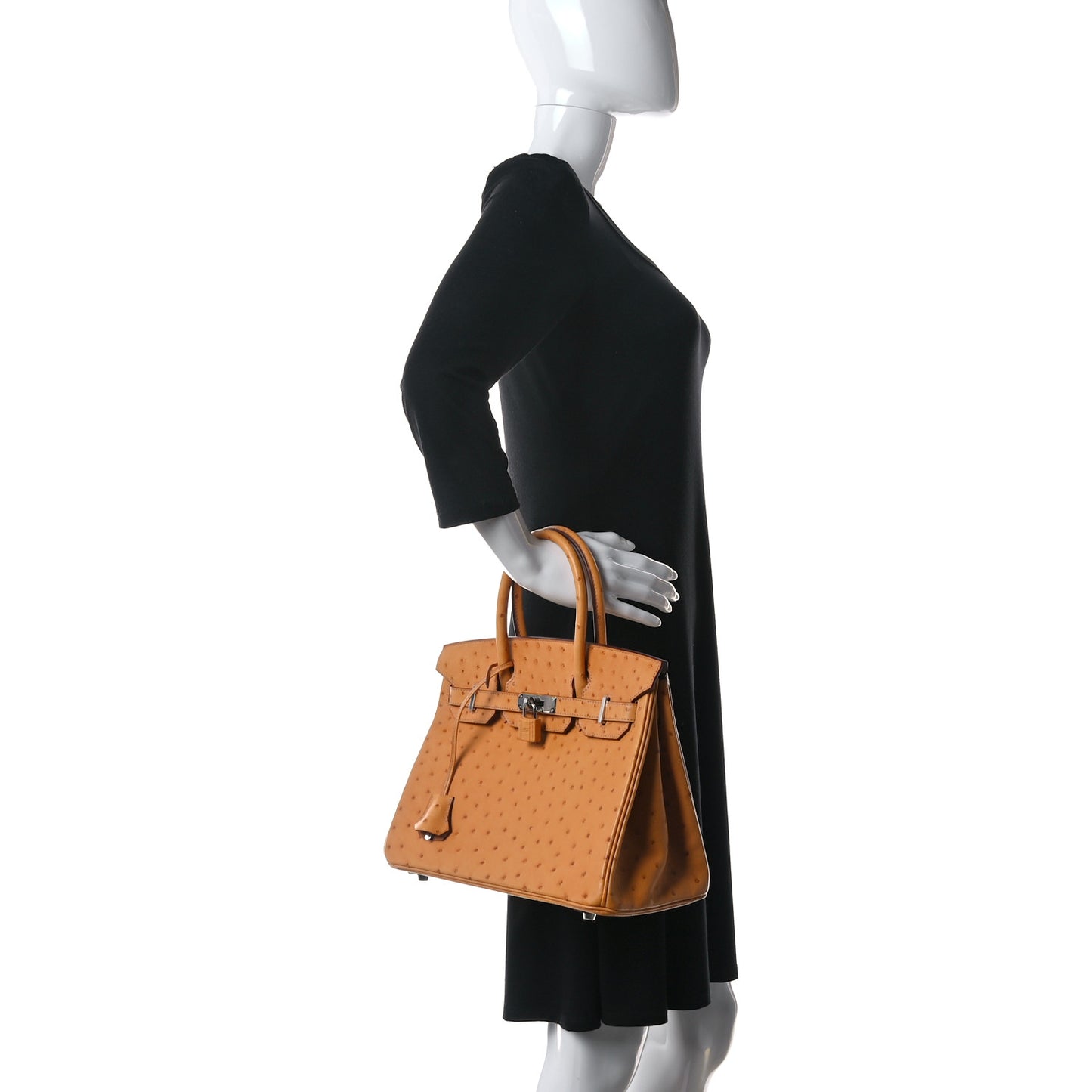 Ostrich Birkin 30 Abricot