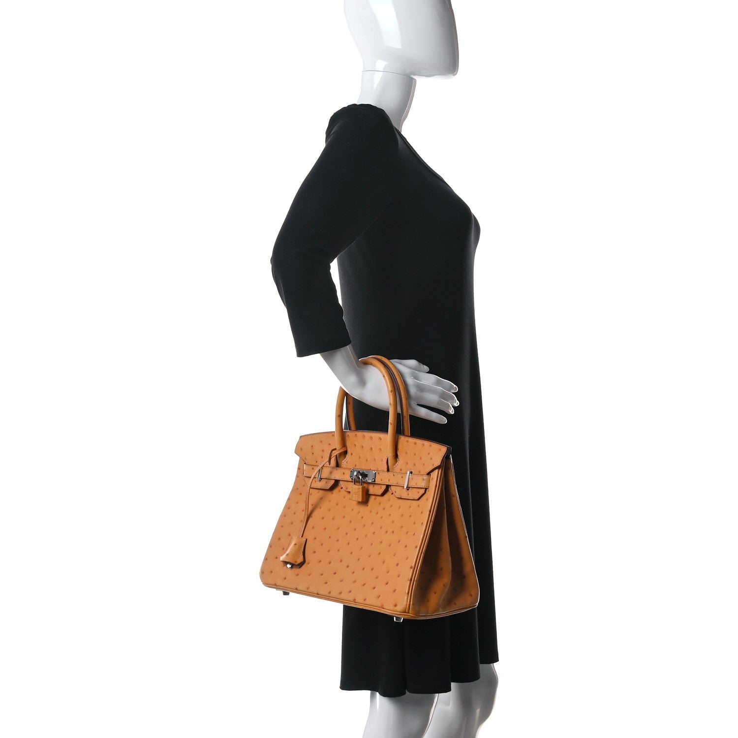Hermes Ostrich Birkin 30 Abricot 2 of 35