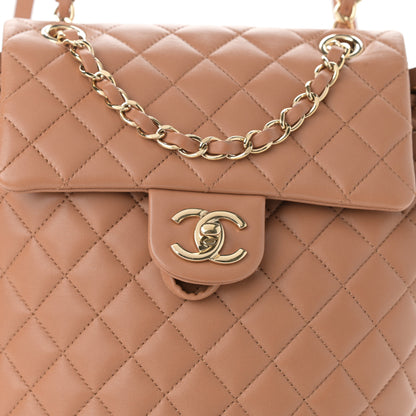 Chanel Lambskin Quilted Small Urban Spirit Backpack Brown 8 of 13