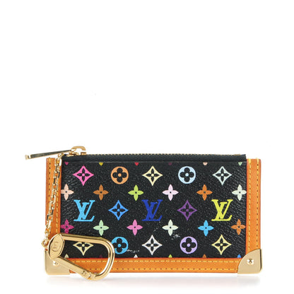 Louis Vuitton Monogram Multicolor Key Pouch Black 1 of 7