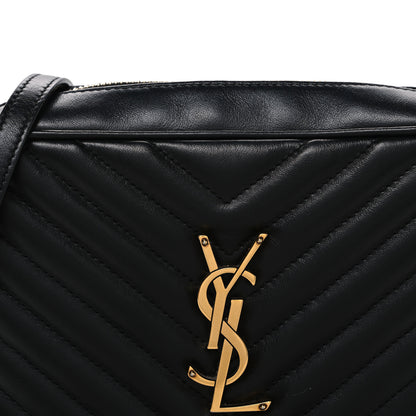 Saint Laurent Calfskin Matelasse Monogram Lou Camera Bag Black 8 of 10