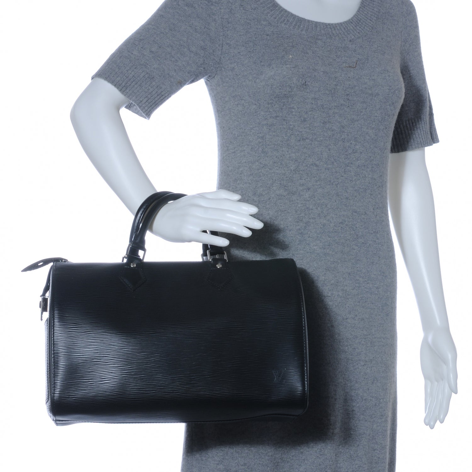 Louis Vuitton Epi Speedy 30 Black 2 of 7