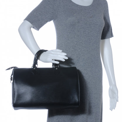 Louis Vuitton Epi Speedy 30 Black 2 of 7
