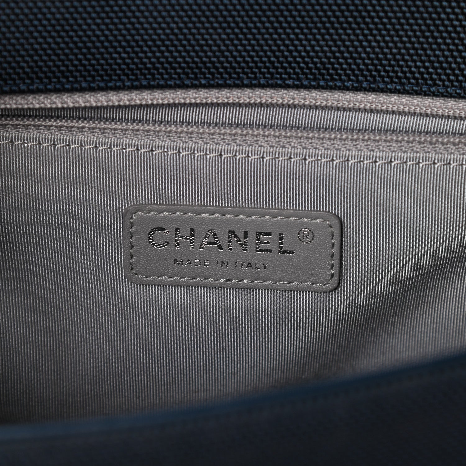 Chanel Canvas Quilted Medium Fluo Boy Flap Dark Navy Fuchsia Grey 6 of 10