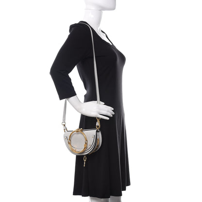 Chloe Calfskin Small Nile Bracelet Minaudiere Bag Airy Grey 2 of 15
