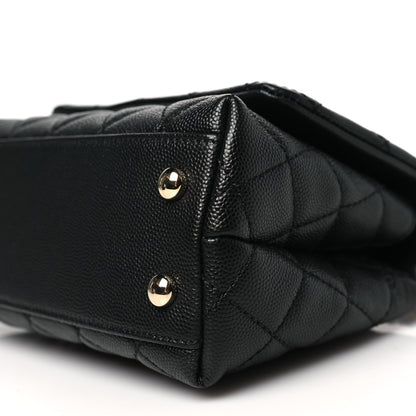 Chanel Caviar Quilted Extra Mini Coco Handle Flap Black 10 of 10