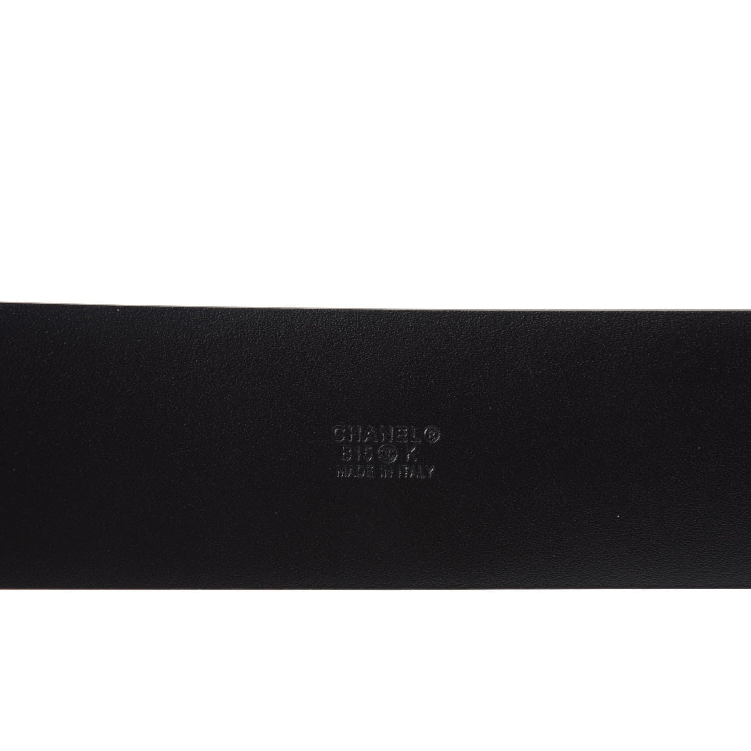 Chanel Calfskin Pearl Poured Glass CC Belt 70 28 Black 3 of 4