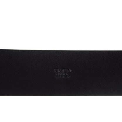 Chanel Calfskin Pearl Poured Glass CC Belt 70 28 Black 3 of 4