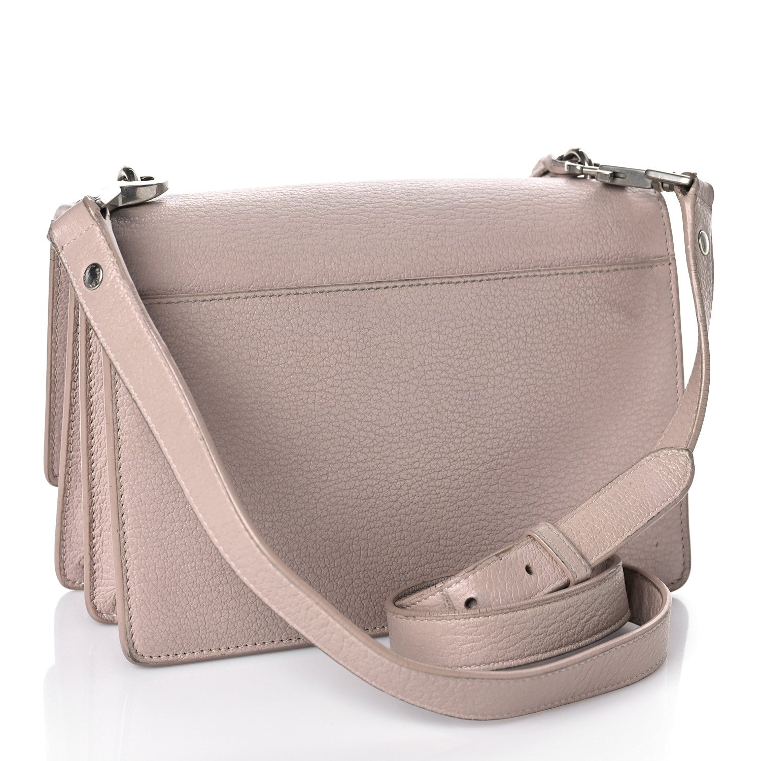 Saint Laurent Grained Calfskin Medium Monogram Marble Pink 2 of 23