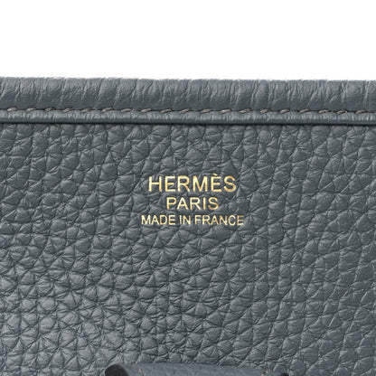 Hermes Taurillon Clemence Evelyne III PM Bleu Orage 5 of 10