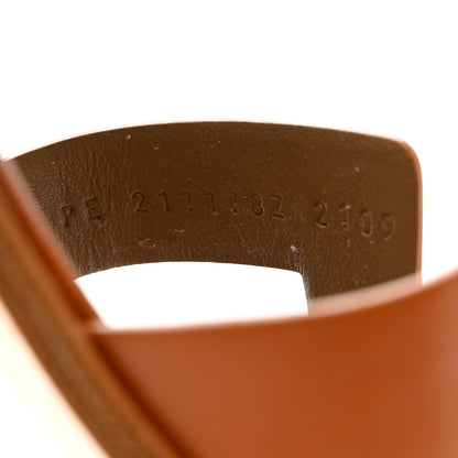 Hermes Calfskin Santorini Sandals 37 Naturel 9 of 9