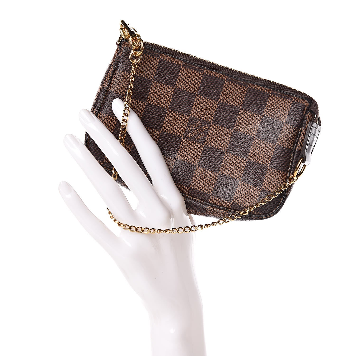 Louis Vuitton Damier Ebene Mini Pochette Accessories 2 of 8
