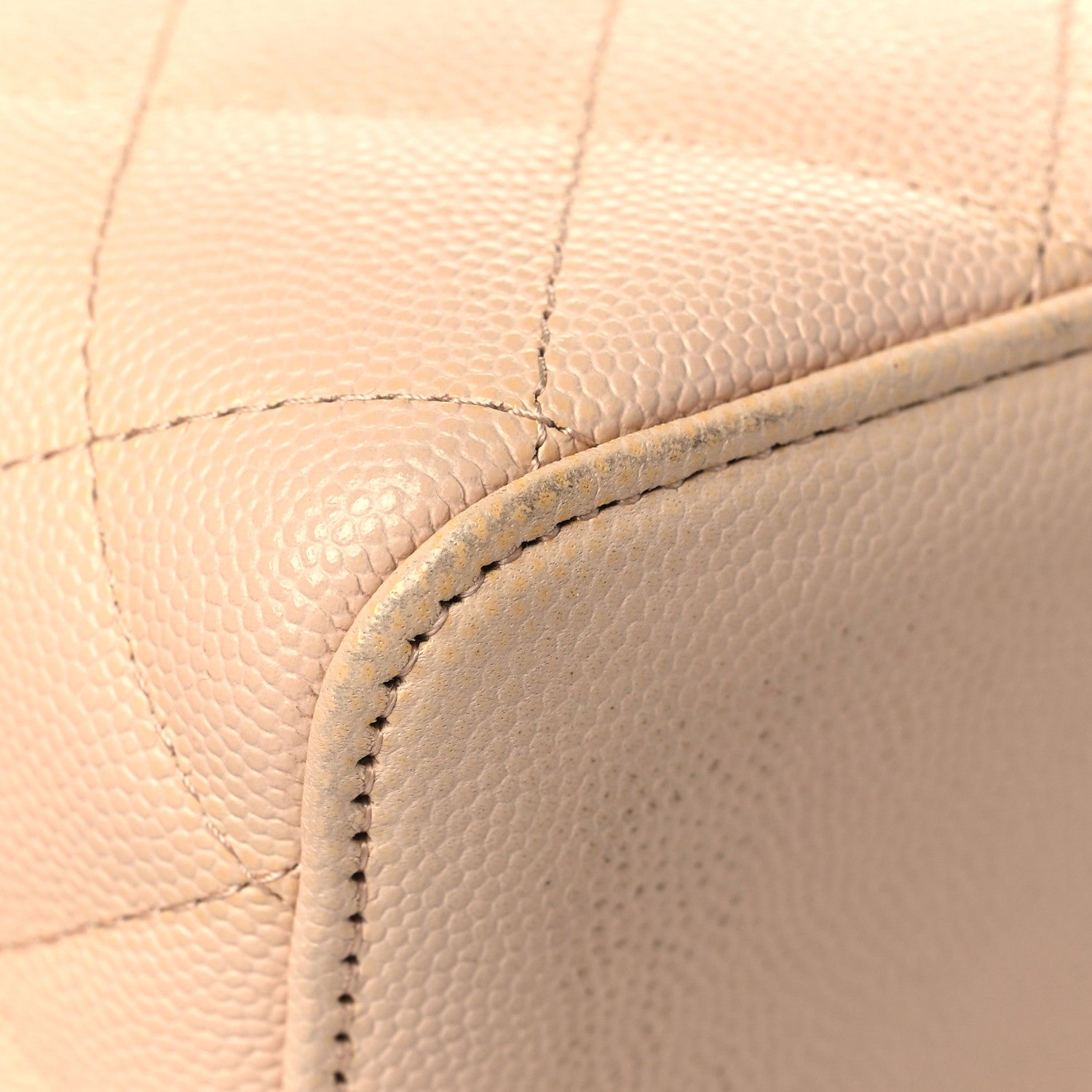 Chanel Caviar Quilted Small Vanity Case With Chain Light Beige 11 of 14