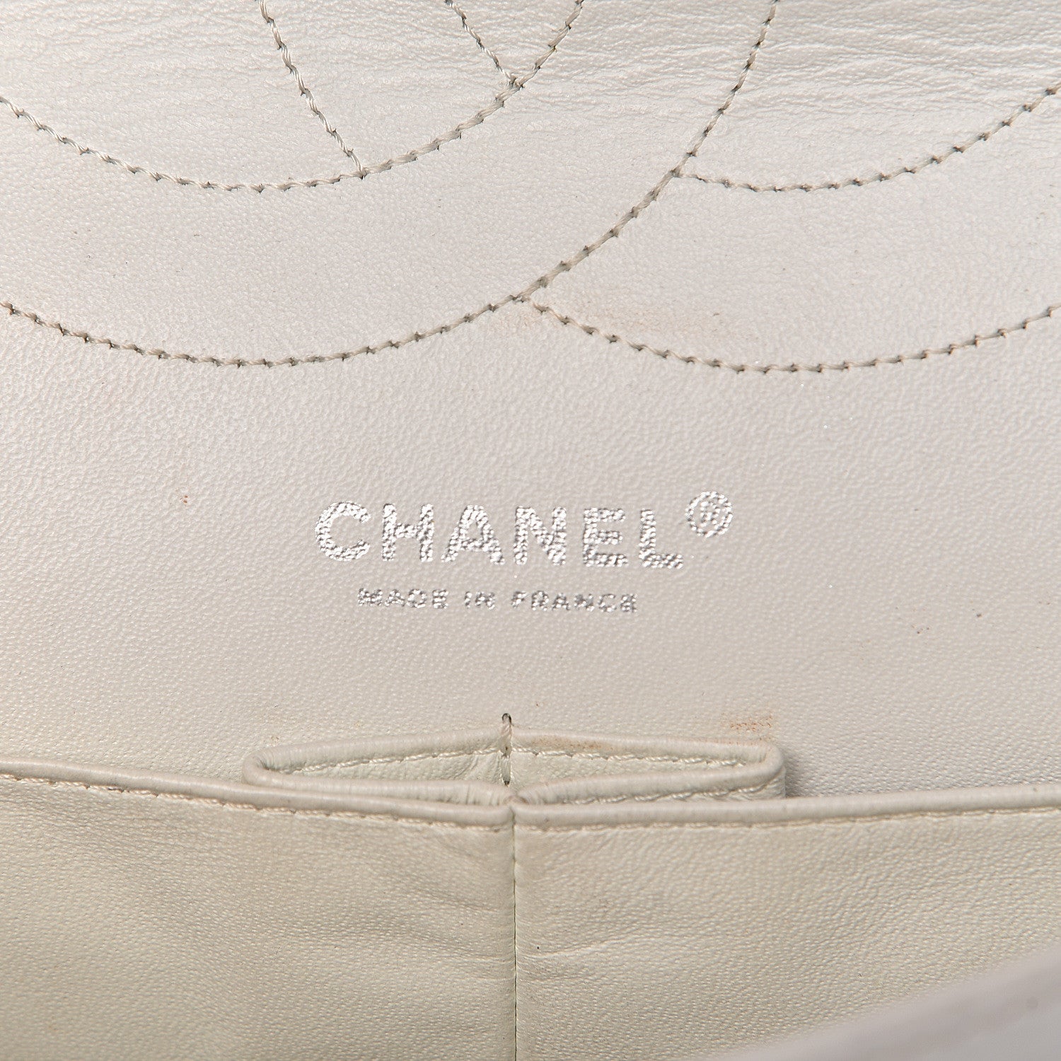 Chanel Distressed Patent Quilted 2.55 Reissue Flap 227 White 6 of 19