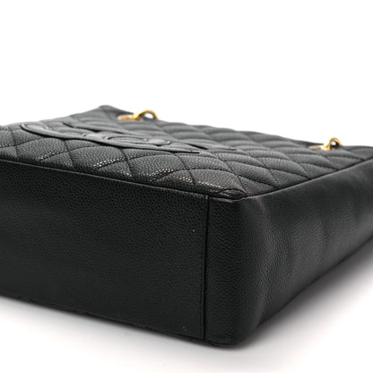 Chanel Caviar Quilted Petit Shopping Tote PST Black 8 of 8