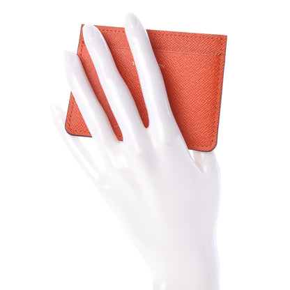 Louis Vuitton Calfskin Jeanne Wallet Insert Piment 2 of 6