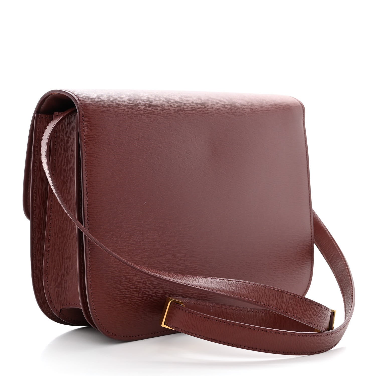 Celine Liege Calfskin Medium Classic Box Flap Bag Burgundy 3 of 11
