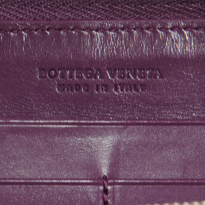 Bottega Veneta Shiny Crocodile Fume Zip Around Wallet Corot 6 of 9