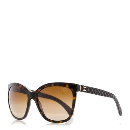 Chanel Acetate Quilted Polarized Butterfly CC Sunglasses 5288-Q Tortoise 1 of 11