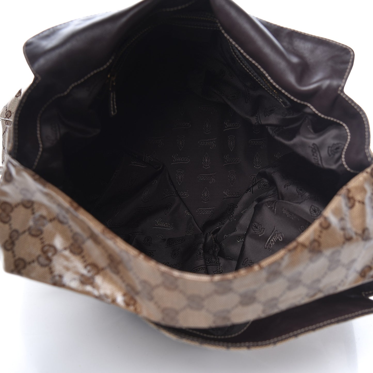 Crystal Monogram Medium Hysteria Tote Brown