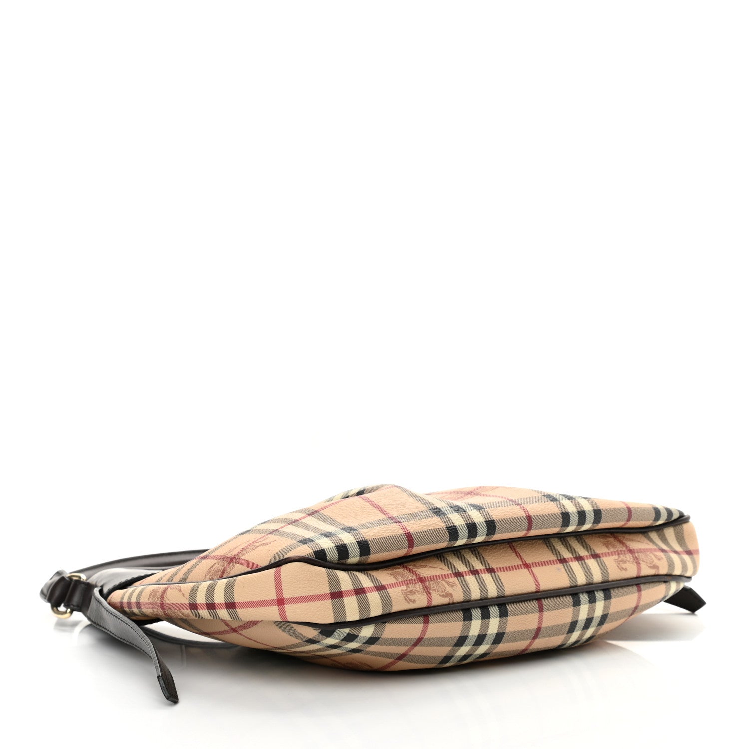 Burberry Haymarket Check Small Brooklyn Hobo Brown 5 of 17
