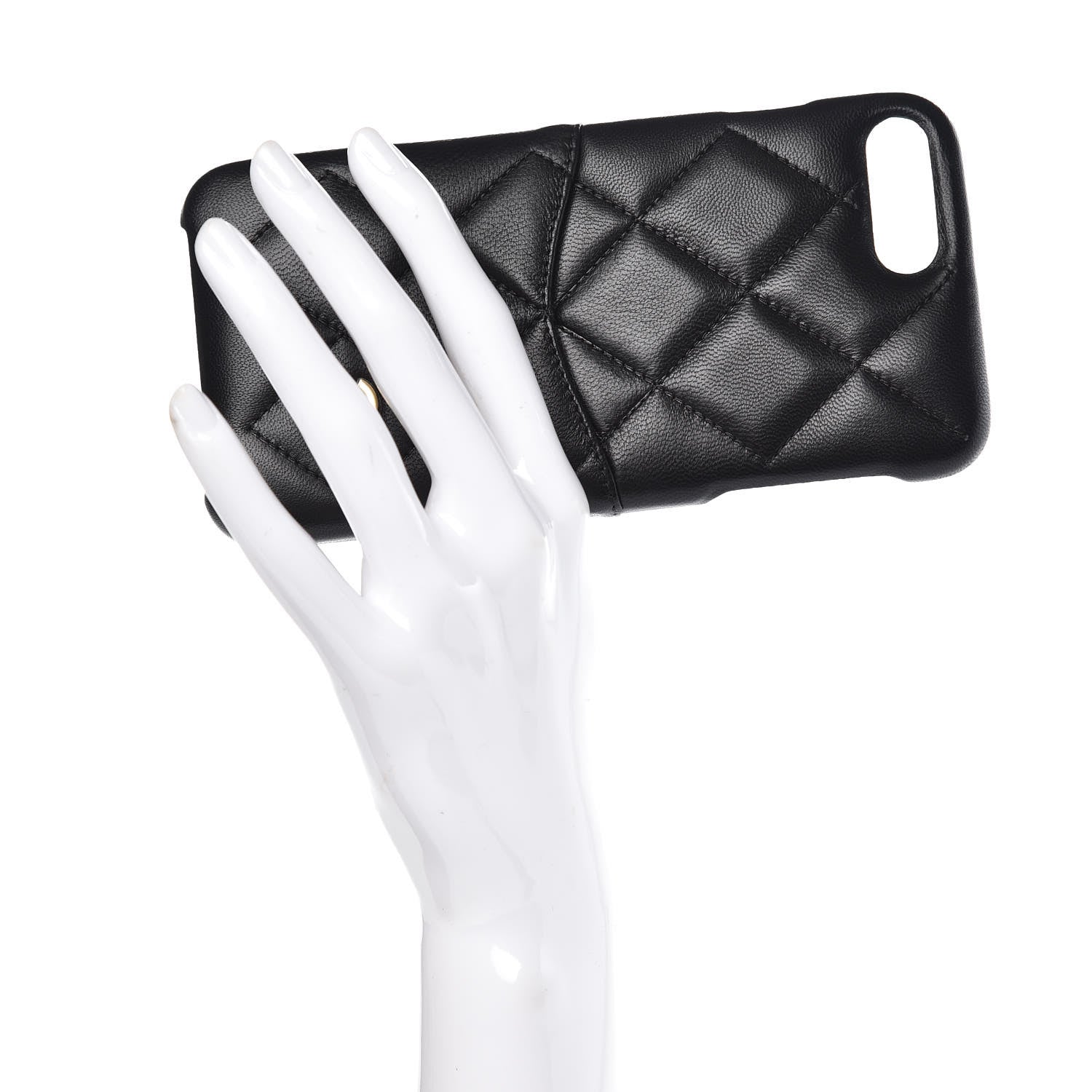 Chanel Lambskin Quilted iPhone 8 Plus Coco Tech Case Black 2 of 7