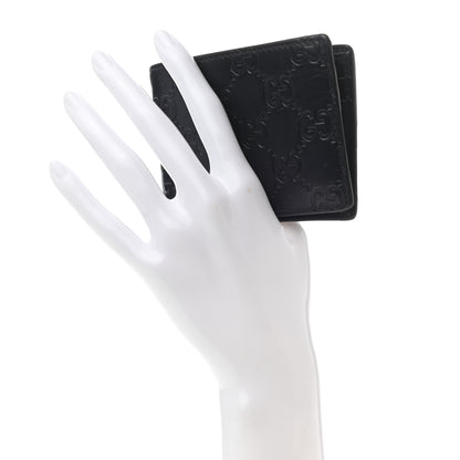 Gucci Guccissima Bi-Fold Wallet Black 2 of 6