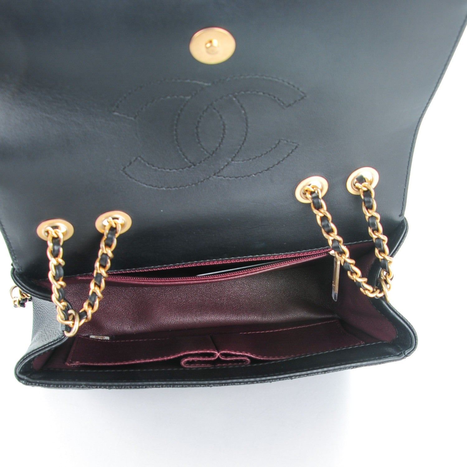 Chanel Caviar Quilted Small CC Filigree Flap Black 5 of 7