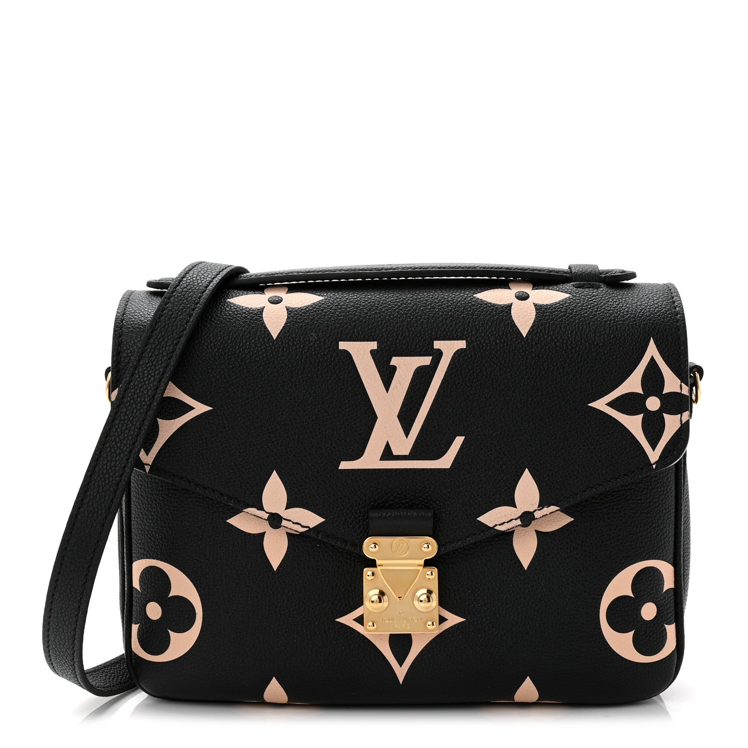 Louis Vuitton Empreinte Monogram Giant Pochette Metis Black Beige 1 of 12