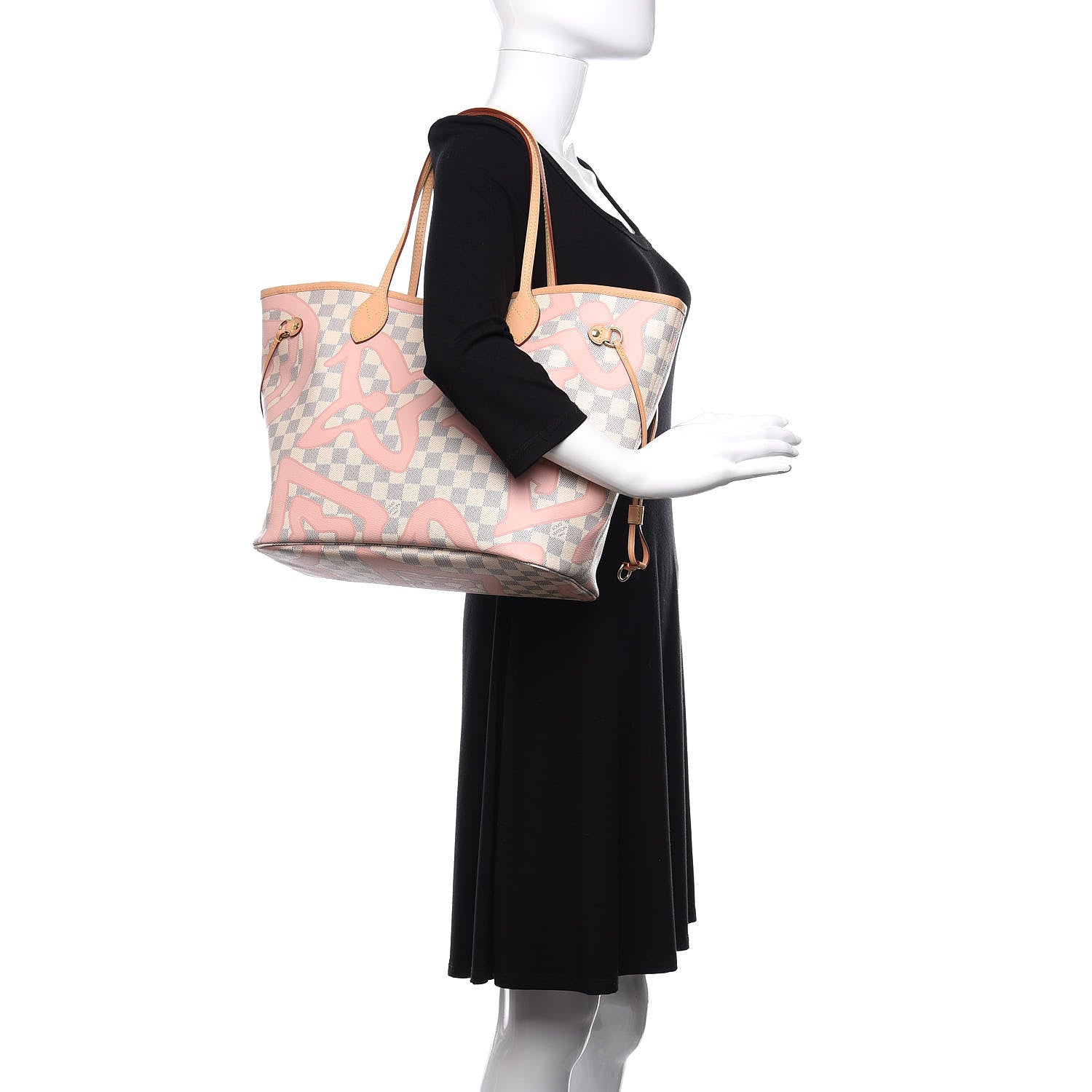 Louis Vuitton Damier Azur Tahitienne Neverfull MM 2 of 13