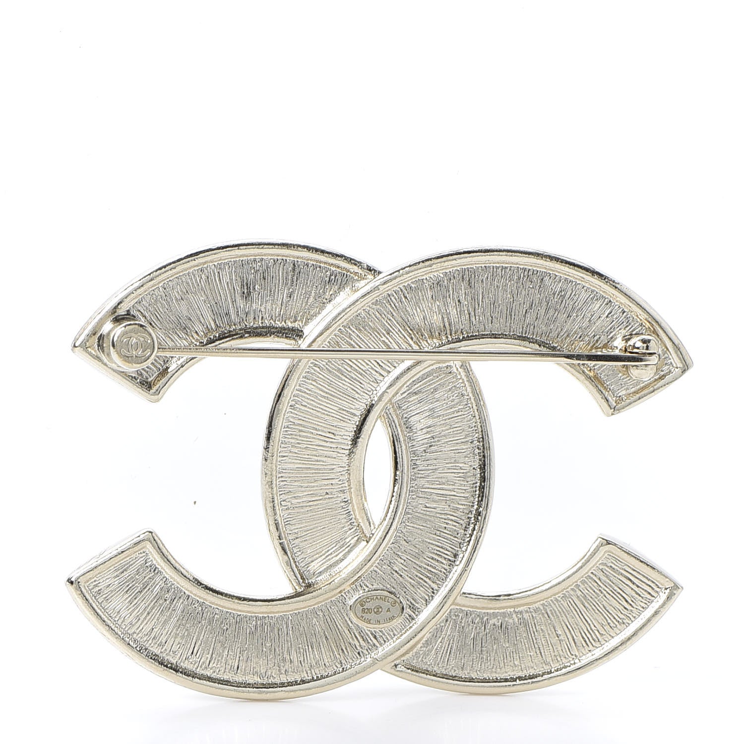 Chanel Crystal Pearl Chain Mania CC Earrings Gold 2 of 4