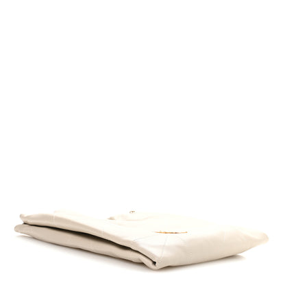 Saint Laurent Lambskin Matelasse Monogram Medium Jamie 4.3 Pochon Blanc Vintage 5 of 11